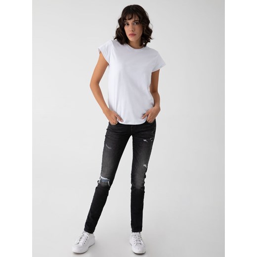 LTB Dżinsy "Molly M" - Slim fit - w kolorze antracytowym W26/L34 wyprzedaż Limango Polska
