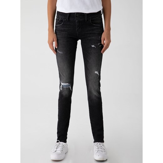 LTB Dżinsy "Molly M" - Slim fit - w kolorze antracytowym W25/L32 Limango Polska wyprzedaż