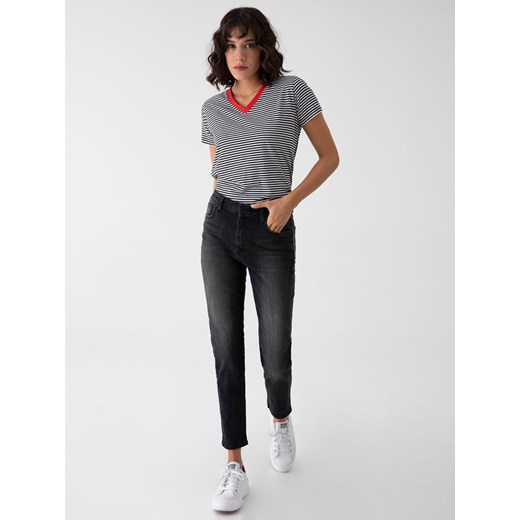 LTB Dżinsy &quot;Freya&quot; - Slim fit - w kolorze antracytowym W26/L32 wyprzedaż Limango Polska