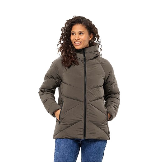 Jack Wolfskin Kurtka puchowa w kolorze jasnobrązowym ze sklepu Limango Polska w kategorii Kurtki damskie - zdjęcie 177805447