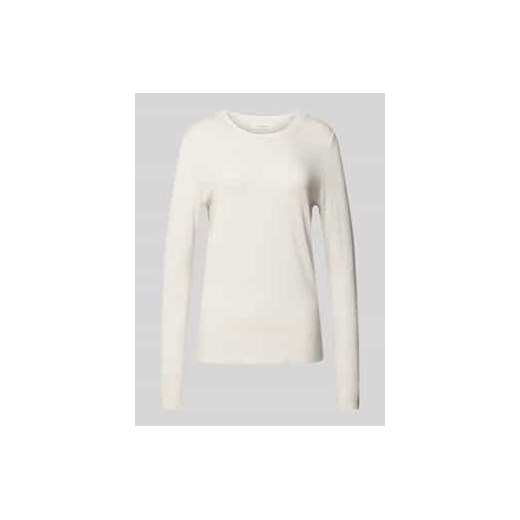 Sweter z dzianiny z okrągłym dekoltem ze sklepu Peek&Cloppenburg  w kategorii Swetry damskie - zdjęcie 177805839