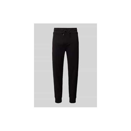 Spodnie dresowe o kroju slim fit z fakturowanym wzorem model ‘Lamont’ ze sklepu Peek&Cloppenburg  w kategorii Spodnie męskie - zdjęcie 177805856