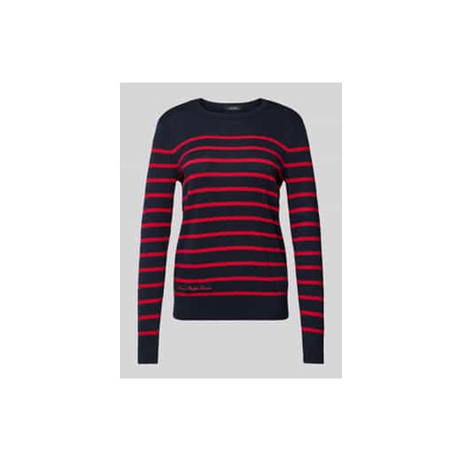 Sweter z dzianiny z prążkowanymi wykończeniami ze sklepu Peek&Cloppenburg  w kategorii Swetry damskie - zdjęcie 177806189