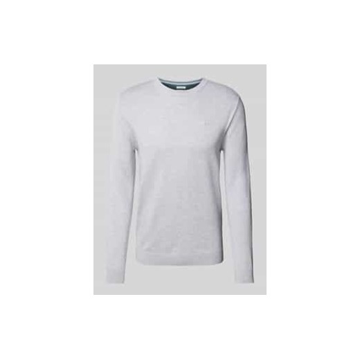 Sweter z okrągłym dekoltem z czystej bawełny ze sklepu Peek&Cloppenburg  w kategorii Swetry męskie - zdjęcie 177806456