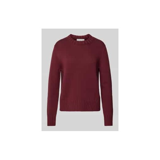 Sweter z dzianiny z prążkowanymi wykończeniami model ‘AMALIAAS’ ze sklepu Peek&Cloppenburg  w kategorii Swetry damskie - zdjęcie 177806476