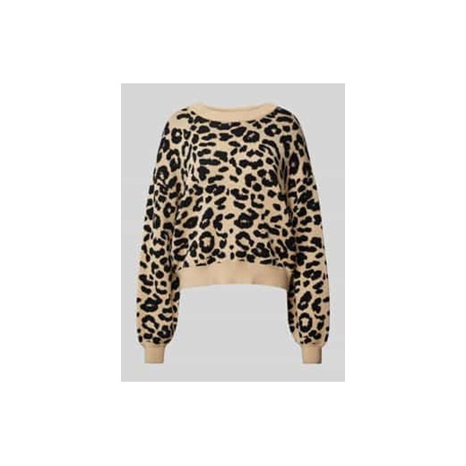 Sweter z dzianiny z okrągłym dekoltem model ‘CHARLOTT’ ze sklepu Peek&Cloppenburg  w kategorii Swetry damskie - zdjęcie 177806556