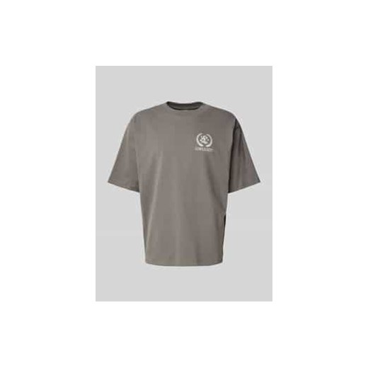 T-shirt o kroju oversized z wyhaftowanym logo model ‘Cesar’ ze sklepu Peek&Cloppenburg  w kategorii T-shirty męskie - zdjęcie 177806585
