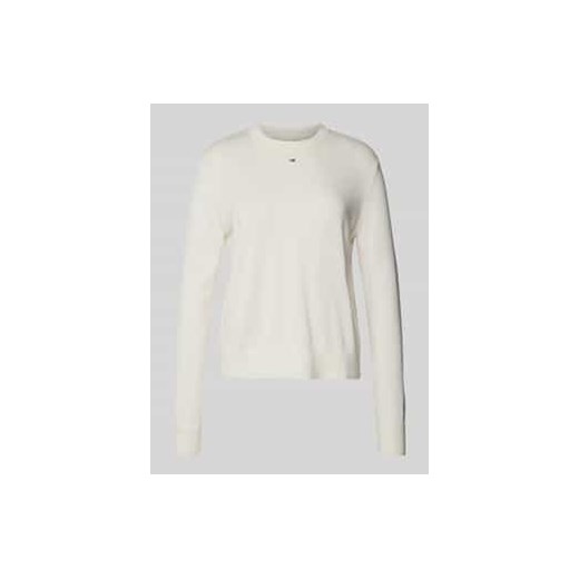 Sweter z dzianiny z wyhaftowanym logo ze sklepu Peek&Cloppenburg  w kategorii Swetry damskie - zdjęcie 177806628