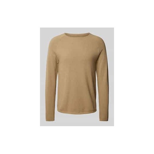 Sweter z dzianiny z okrągłym dekoltem ze sklepu Peek&Cloppenburg  w kategorii Swetry męskie - zdjęcie 177806829