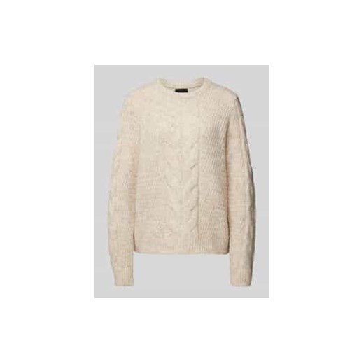 Sweter z dzianiny ze ściegiem warkoczowym model ‘NINA’ ze sklepu Peek&Cloppenburg  w kategorii Swetry damskie - zdjęcie 177807065