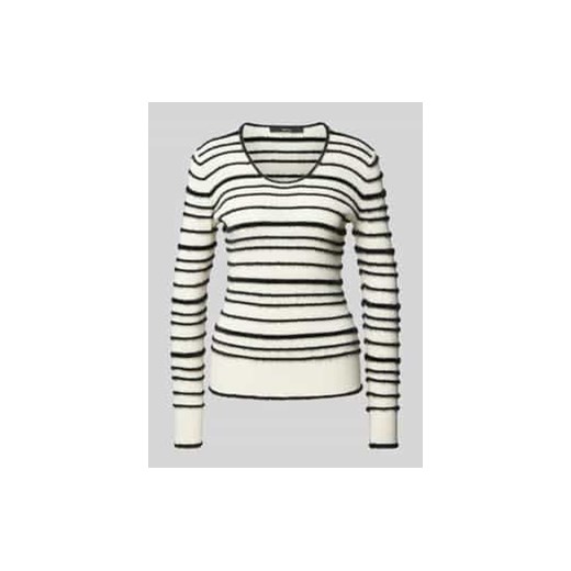 Sweter z dzianiny z prążkowanymi wykończeniami model ‘Tiffie’ ze sklepu Peek&Cloppenburg  w kategorii Swetry damskie - zdjęcie 177807116