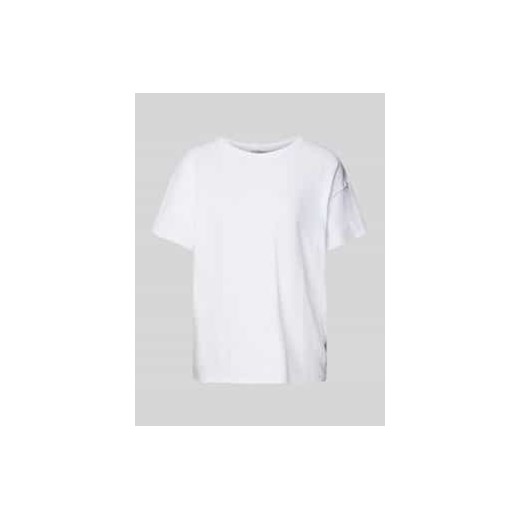 T-shirt z prążkowanym,okrągłym dekoltem model ‘SONOMA’ ze sklepu Peek&Cloppenburg  w kategorii Bluzki damskie - zdjęcie 177807259