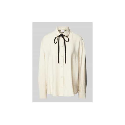 Bluzka koszulowa o kroju regular fit z mieszanki wiskozy ze sklepu Peek&Cloppenburg  w kategorii Koszule damskie - zdjęcie 177807319