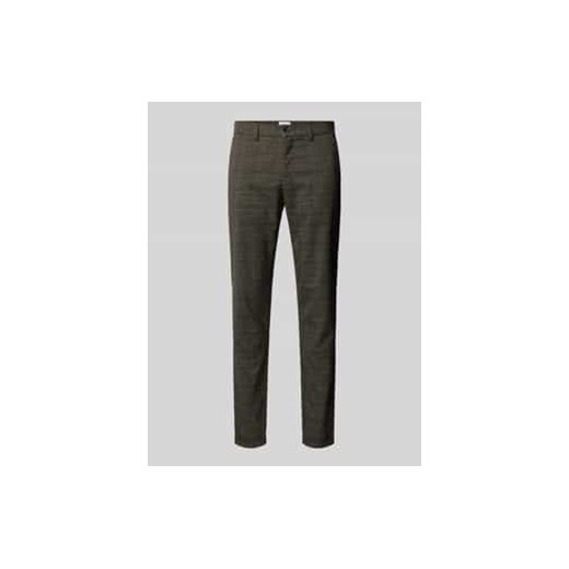 Spodnie materiałowe o kroju regular fit z wpuszczanymi kieszeniami ze sklepu Peek&Cloppenburg  w kategorii Spodnie męskie - zdjęcie 177807335