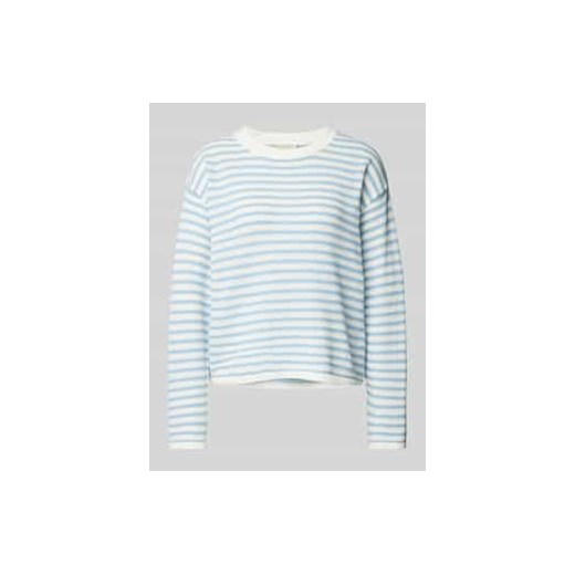 Sweter z dzianiny z prążkowanymi wykończeniami model ‘Domo’ ze sklepu Peek&Cloppenburg  w kategorii Swetry damskie - zdjęcie 177807699