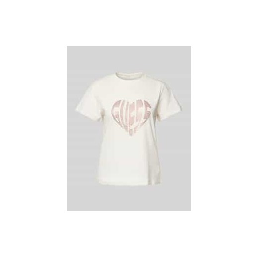 T-shirt z detalem z logo model ‘JULIA’ ze sklepu Peek&Cloppenburg  w kategorii Bluzki damskie - zdjęcie 177807938