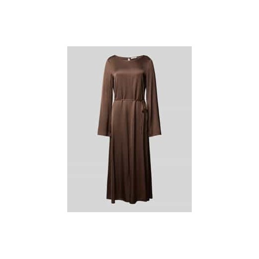 Sukienka satynowa o kroju shaped fit z wysokiej jakości wiskozy ze sklepu Peek&Cloppenburg  w kategorii Sukienki - zdjęcie 177808277