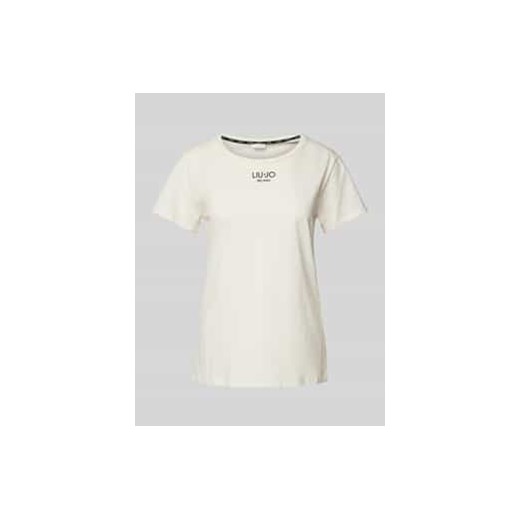 T-shirt z nadrukiem z logo ze sklepu Peek&Cloppenburg  w kategorii Bluzki damskie - zdjęcie 177808338