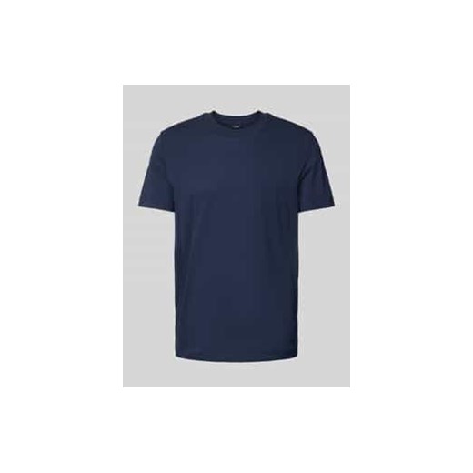 T-shirt z prążkowanym,okrągłym dekoltem model ‘Carlon’ ze sklepu Peek&Cloppenburg  w kategorii T-shirty męskie - zdjęcie 177808389