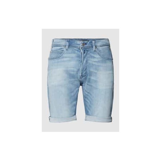 Szorty jeansowe z naszywką z logo ze sklepu Peek&Cloppenburg  w kategorii Spodenki męskie - zdjęcie 177808535