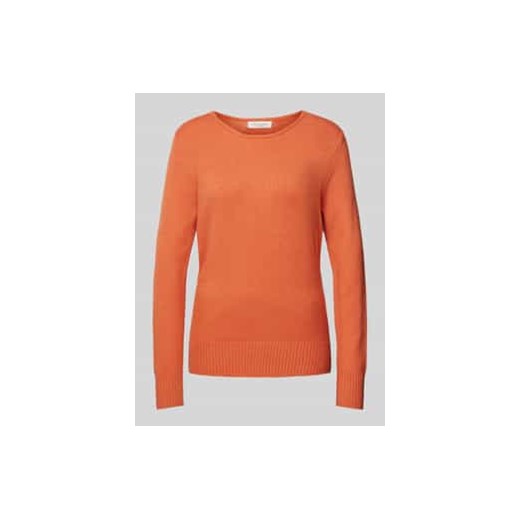 Sweter z dzianiny z prążkowanymi wykończeniami ze sklepu Peek&Cloppenburg  w kategorii Swetry damskie - zdjęcie 177808558