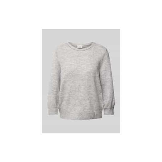 Sweter z dzianiny z prążkowanymi wykończeniami model ‘meridith’ ze sklepu Peek&Cloppenburg  w kategorii Swetry damskie - zdjęcie 177808675