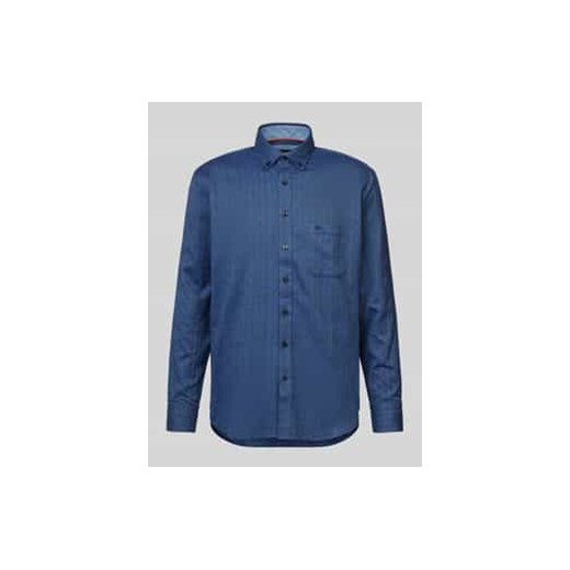 Koszula casualowa z kołnierzykiem typu button down model ‘Herringbone’ ze sklepu Peek&Cloppenburg  w kategorii Koszule męskie - zdjęcie 177809178