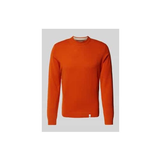 Sweter z dzianiny z detalami z logo ze sklepu Peek&Cloppenburg  w kategorii Swetry męskie - zdjęcie 177809197