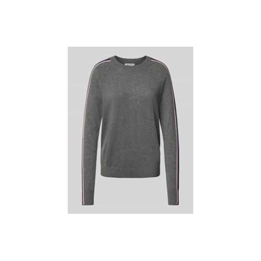 Sweter kaszmirowy z prążkowanymi wykończeniami ze sklepu Peek&Cloppenburg  w kategorii Swetry damskie - zdjęcie 177809736