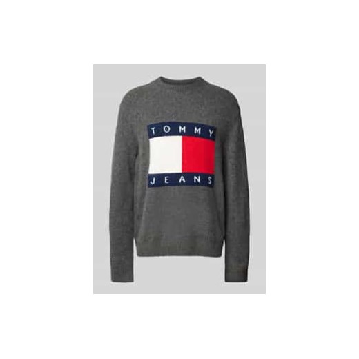 Sweter z dzianiny o kroju regular fit z wyhaftowanym logo ze sklepu Peek&Cloppenburg  w kategorii Swetry męskie - zdjęcie 177809916