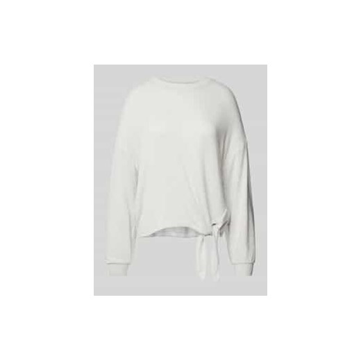 Bluzka o kroju regular fit z mieszanki wiskozy i bawełny z długim rękawem i prążkowanymi ściągaczami ze sklepu Peek&Cloppenburg  w kategorii Bluzki damskie - zdjęcie 177810359