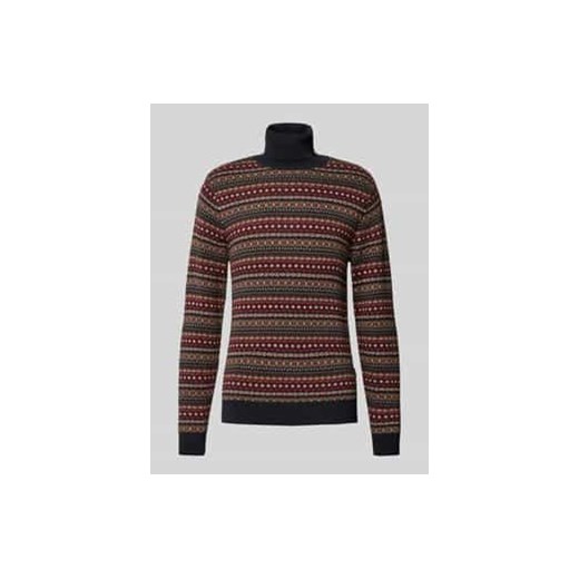 Sweter z dzianiny z golfem ze sklepu Peek&Cloppenburg  w kategorii Swetry męskie - zdjęcie 177810368