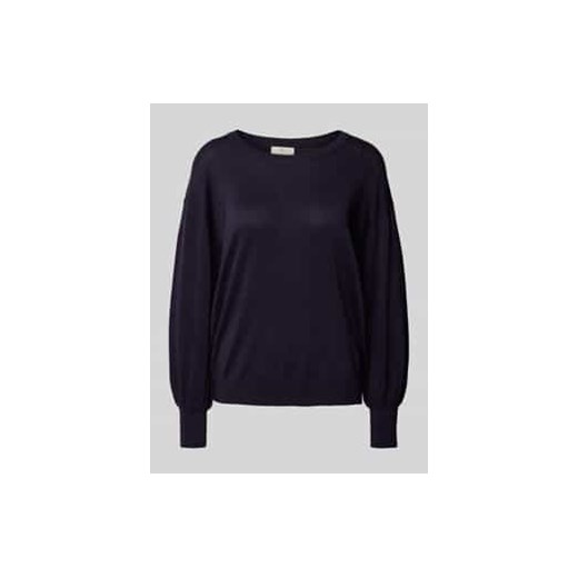 Sweter z dzianiny z prążkowanymi wykończeniami model ‘regina’ ze sklepu Peek&Cloppenburg  w kategorii Swetry damskie - zdjęcie 177810478