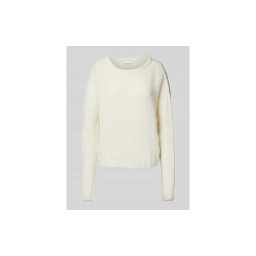 Sweter z dzianiny z okrągłym dekoltem ze sklepu Peek&Cloppenburg  w kategorii Swetry damskie - zdjęcie 177810559