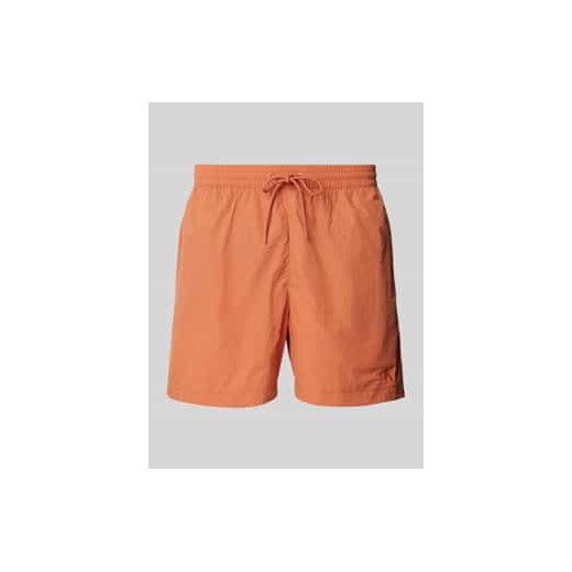 Spodenki kąpielowe o kroju regular fit z wyhaftowanym logo model ‘DRAWSTRING’ ze sklepu Peek&Cloppenburg  w kategorii Kąpielówki - zdjęcie 177810947