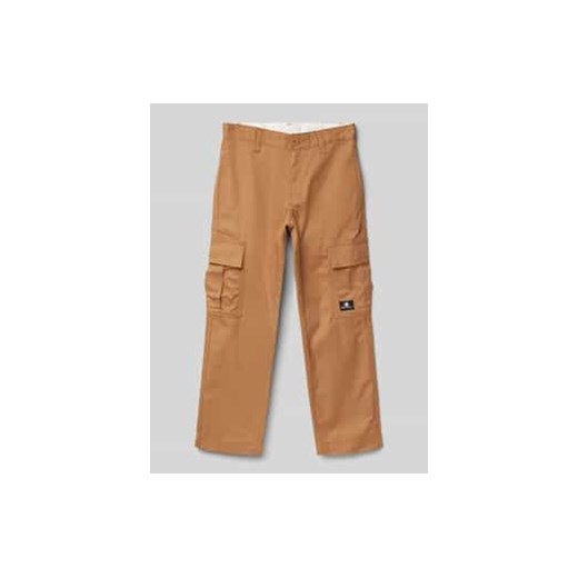 Spodnie cargo o kroju regular fit z naszywką z logo ze sklepu Peek&Cloppenburg  w kategorii Spodnie chłopięce - zdjęcie 177810979