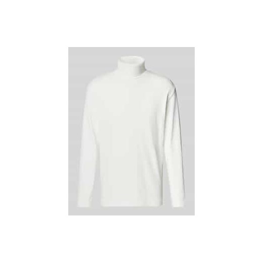 Bluzka o kroju regular fit z mieszanki bawełny z długim rękawem i golfem ze sklepu Peek&Cloppenburg  w kategorii T-shirty męskie - zdjęcie 177811397