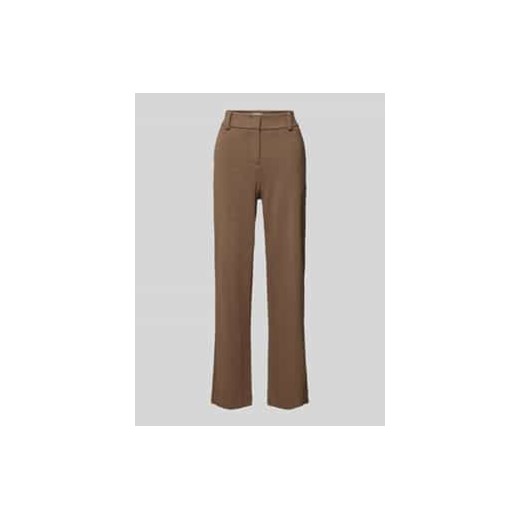 Spodnie materiałowe o kroju regular fit z fakturowanym wzorem ze sklepu Peek&Cloppenburg  w kategorii Spodnie damskie - zdjęcie 177811556