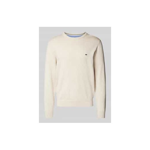 Sweter z dzianiny z okrągłym dekoltem ze sklepu Peek&Cloppenburg  w kategorii Swetry męskie - zdjęcie 177811588
