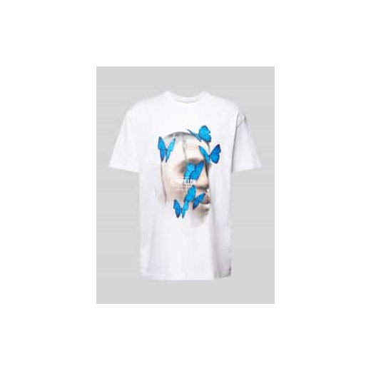 T-shirt z nadrukiem z motywem model ‘LE PAPILLON’ ze sklepu Peek&Cloppenburg  w kategorii T-shirty męskie - zdjęcie 177811938