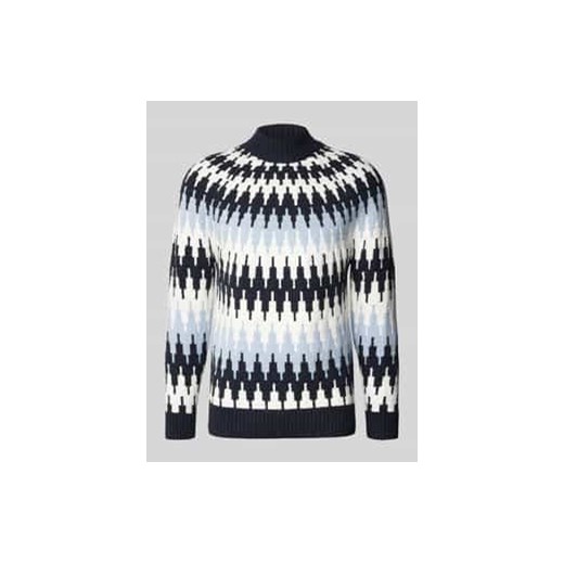 Sweter z dzianiny ze stójką model ‘PIREO’ ze sklepu Peek&Cloppenburg  w kategorii Swetry męskie - zdjęcie 177812028