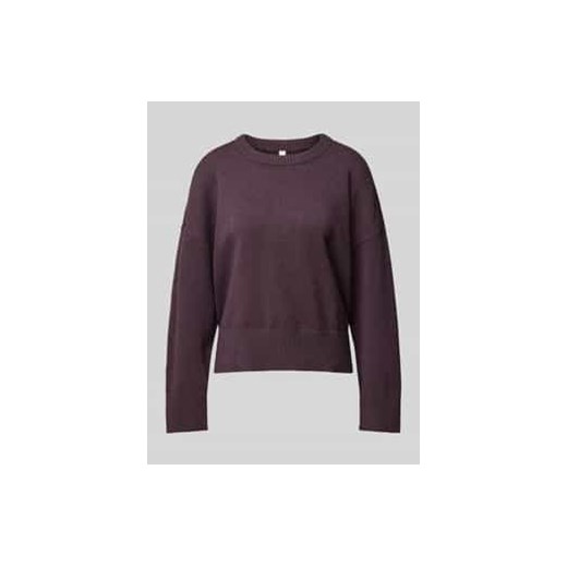Sweter z dzianiny z mieszanki wiskozy z obniżonymi ramionami ze sklepu Peek&Cloppenburg  w kategorii Swetry damskie - zdjęcie 177812085