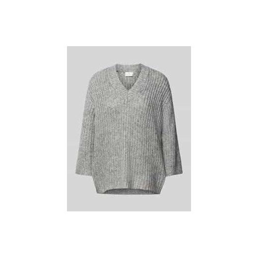 Sweter z dzianiny z dekoltem w serek model ‘vinda’ ze sklepu Peek&Cloppenburg  w kategorii Swetry damskie - zdjęcie 177812185
