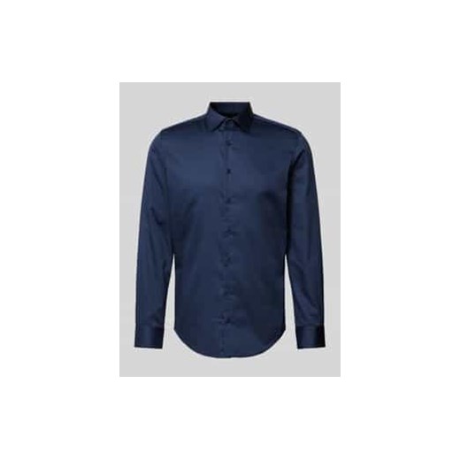 Koszula biznesowa o kroju slim fit z satyny ze sklepu Peek&Cloppenburg  w kategorii Koszule męskie - zdjęcie 177812398
