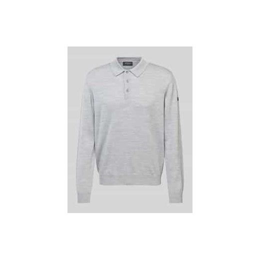 Sweter z dzianiny z prążkowanymi wykończeniami ze sklepu Peek&Cloppenburg  w kategorii Swetry męskie - zdjęcie 177812525