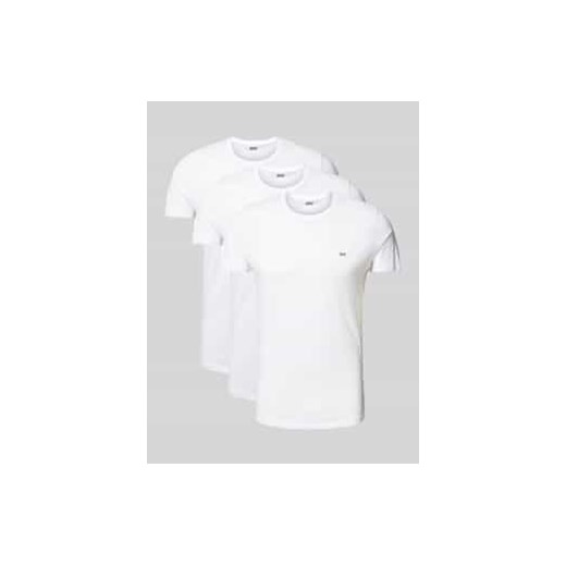 T-shirt z nadrukiem z logo w zestawie 3 szt. ze sklepu Peek&Cloppenburg  w kategorii Podkoszulki męskie - zdjęcie 177812619