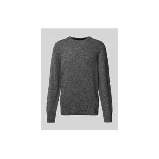 Sweter o kroju regular fit z przędzy tweedowej ze sklepu Peek&Cloppenburg  w kategorii Swetry męskie - zdjęcie 177812856