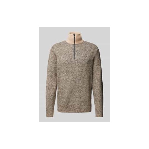 Sweter z dzianiny z golfem model ‘COSPACE’ ze sklepu Peek&Cloppenburg  w kategorii Swetry męskie - zdjęcie 177813039