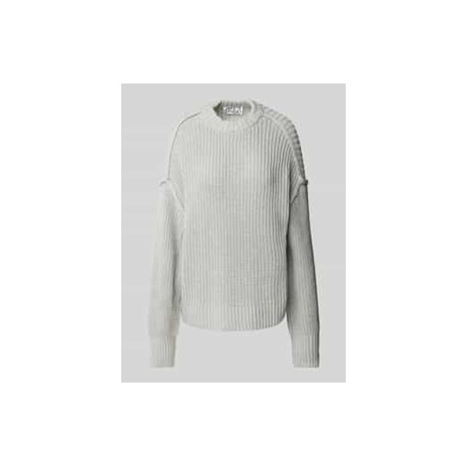 Sweter z dzianiny o kroju oversized z fakturowanym wzorem ze sklepu Peek&Cloppenburg  w kategorii Swetry damskie - zdjęcie 177813088