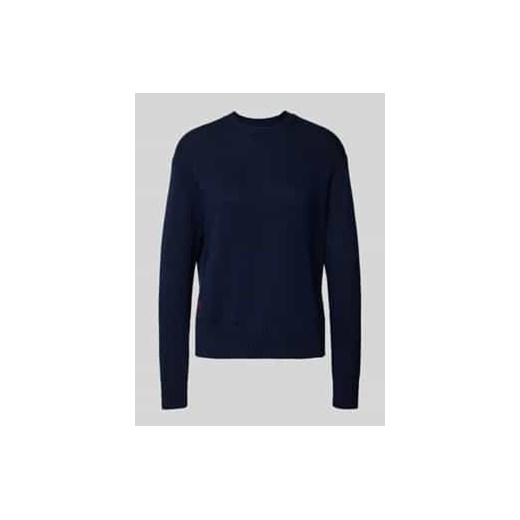Sweter z dzianiny z wyhaftowanym logo ze sklepu Peek&Cloppenburg  w kategorii Swetry damskie - zdjęcie 177813265